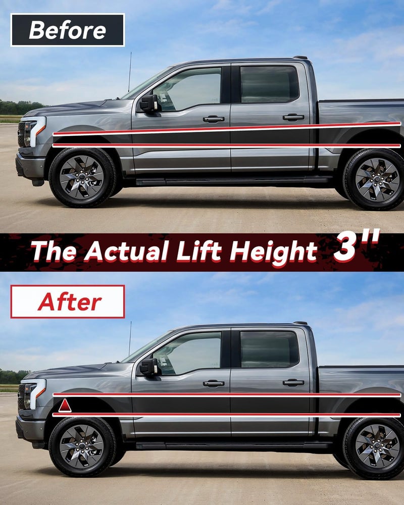 PROEZE 3" Front Leveling Lift Kits for 2004-2026 F150, 3 inch Forged Front Strut Spacers Leveling Kits Compatible with 2004-2026 F150 2WD 4WD - Image 3